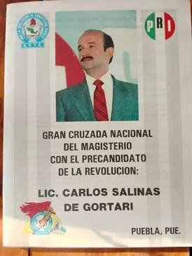 Salinas: propaganda de precandidatura aportada para el estudio. Emisor y fecha por confirmar.